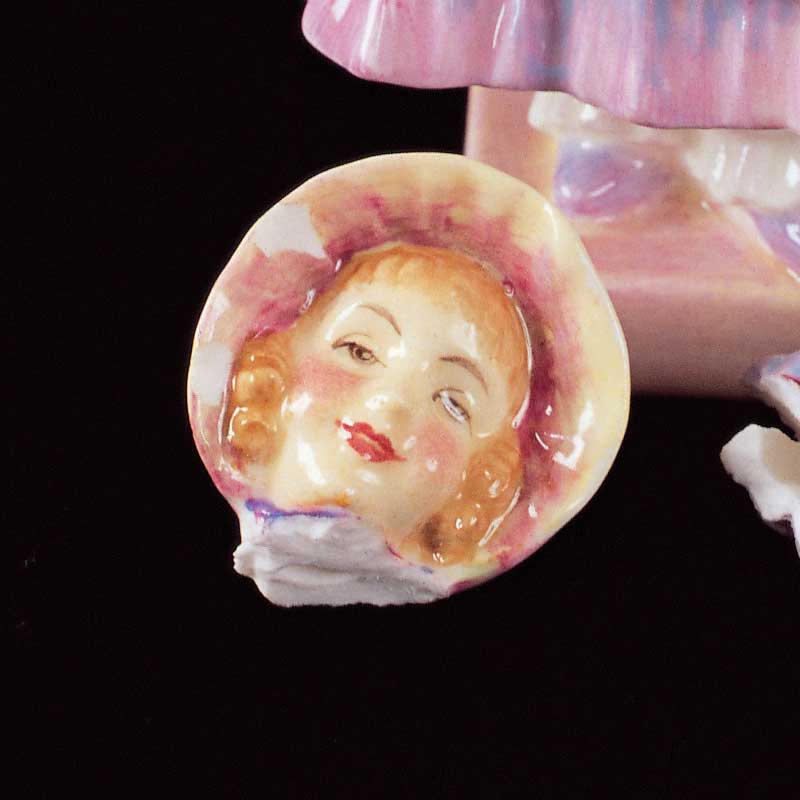 Antique Royal Doulton China Figurine Restoration - Before Antique Royal Doulton China Figurine Restoration - Before