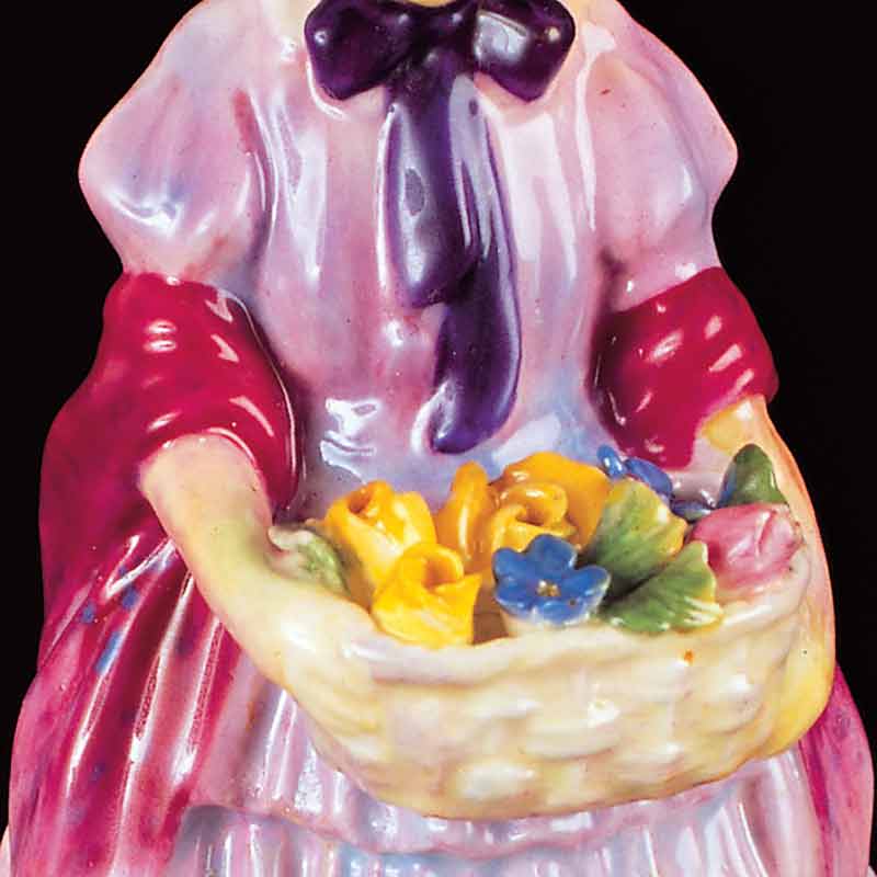 Antique Royal Doulton China Figurine Restoration - After Antique Royal Doulton China Figurine Restoration - After