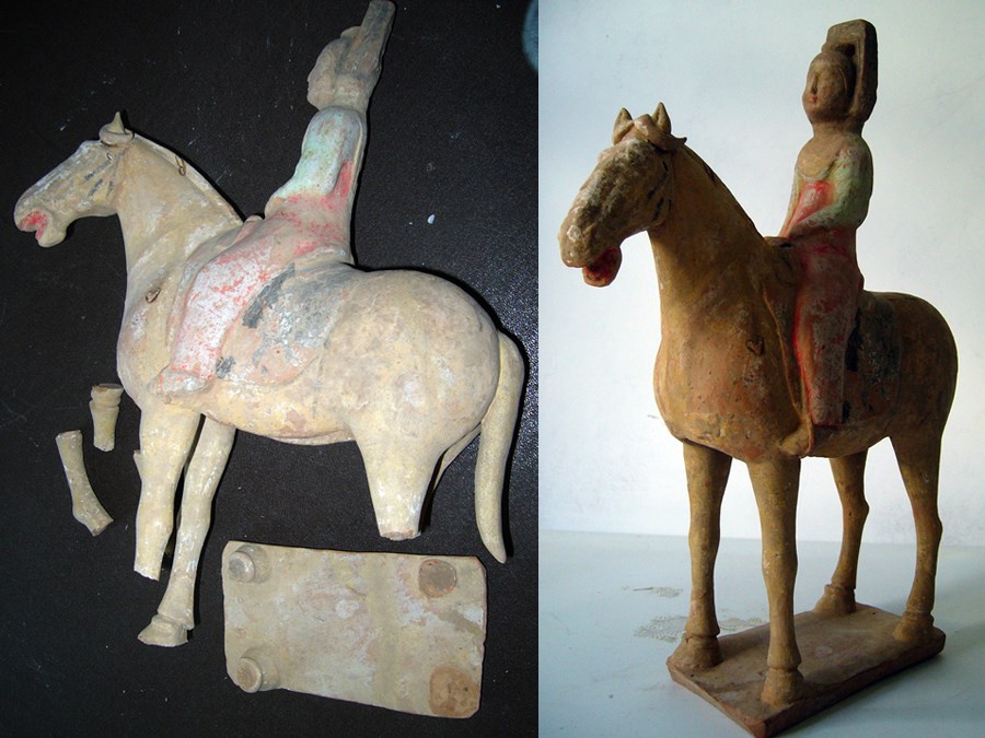 Tang Dynasty Terracotta Horse Repairs